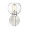 Z-Lite Sutton Wall Sconce, 1-Light, 6 In.W x 7 In.L x 10.25 In.H, Brushed Nickel/Clear 7502-1S-BN - alternate 8